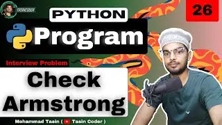 Check Armstrong number in Python ❤️ | Python Programs 🔥| Day 26