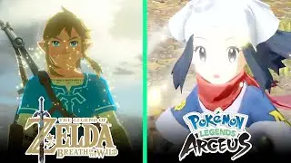 Pokemon Legends Arceus Vs Breath of the Wild (Graphics Comparison)