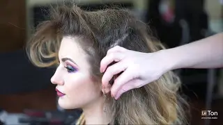 Макияж и прическа в байкерском стиле. Biker girl makeup and hair