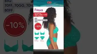 Скидка 10% на молодежный купальник  Freya Jewel Cove,  бирюзовый. Два виа плавок, плотные чашки