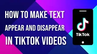 how to make text Appear and Disappear in TikTok videos
