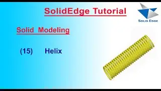 How Helix use in SolidEdge ST9 | Spring make in SolidEdge | SolidEdge Features