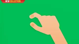 Green Screen Hand Zoom In Out Gesture Animation | 4K | Global Kreators