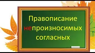 #русскийязык #егэ Правописание непроизносимых согласных. Видеоурок