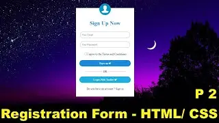 How to Create a Registration Form Using HTML & CSS  SignUp form using HTML & CSS