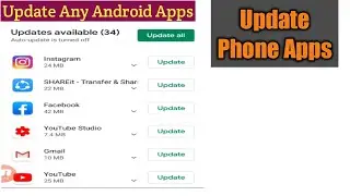 How To Update Any Android Apps | Update Phone Apps