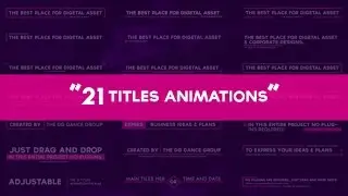 Title Animation Pack (After Effects template)