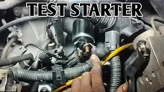 How to test starter without removing it , Hard Start ?not starting , click sound ,test bad starter