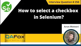 How to select a check box in Selenium (Selenium Interview Question #256)