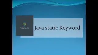 Java Static Keyword