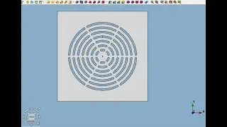 FreeCAD.#26. Решётка. Концентрические вырезы