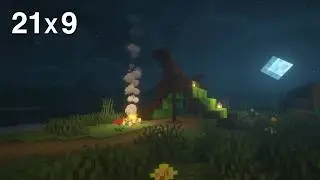 [21:9] Minecraft Relaxing Music - C418 Sleep, Study, & Relax Rain - Ultrawide