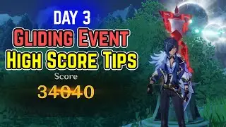 Gliding Challenge Day 3 - Advanced High Score Tips | Genshin Impact Event Guide