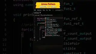 C++ Program to print Arrow Pattern| Code Leo