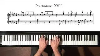 Bach Prelude and Fugue No.17 Well Tempered Clavier, Book 1 with Harmonic Pedal