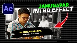 Jamnapaar intro Effect in After Effect 2024 | Hindi