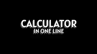 Calculator in 1 line | Python (Short Video) #Shorts #shorts