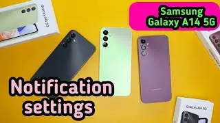 How To Hide Notification In Samsung Galaxy A14 5G, Notification Setting, Turn Off Notification