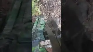 Уничтоженный танк Леопард и прочая украинская техника вместе с экипажем 18+