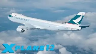 X-PLANE 12 | B747-8F | WING VIEW / CINEMATIC VIEW TAKEOFF FROM FRA/ EDDF