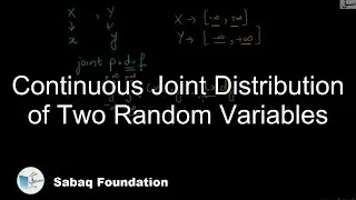 Continuous Joint Distribution of Two Random Variables, Statistics Lecture | Sabaq.pk