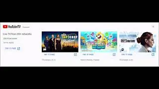 YouTube TV featured schedule (May 27th, 2021)