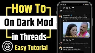 how to on dark mode threads app | threads dark mode on kaise kare | dark mode on threads