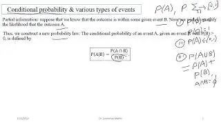 L07 Conditional probability and its applications