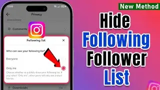 How to Hide Following/Follower list on Instagram 2024 (Android & iOS)