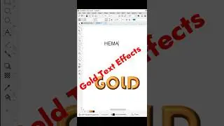How To Create Gold Text Effect in Coreldraw