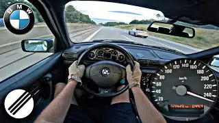 1997 BMW E36 323ti Kompressor TOP SPEED DRIVE ON GERMAN AUTOBAHN 🏎