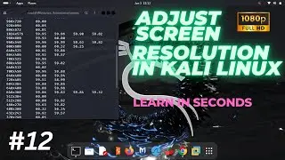 Adjust Screen Resolution in KALI LINUX | 