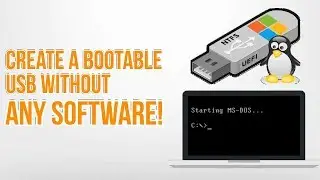 Create a Bootable USB Without Any Software! (using CMD) | Windows Tutorial