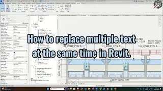 REVIT | How to replace multiple text at the same time in Revit