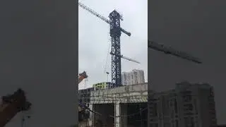 Башенный кран упал в Химках
