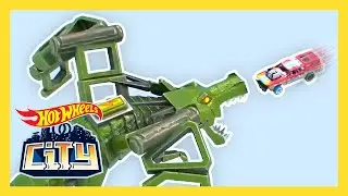 РОБОТЫ-ДИНОЗАВРЫ, ДРАКОНЫ, АКУЛЫ захватывают город! 🦖🐉🦈 | Хот Вилс Сити | @Hot Wheels Россия 3+