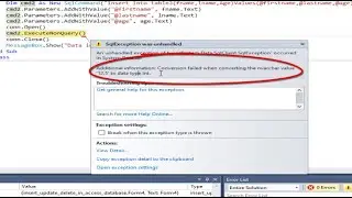3 ways to solve error Conversion failed when converting the nvarchar value to data type int- vb.net