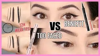 *NEW* Best Eyeliner? Benefit Roller Liner VS Too Faced Better Than Sex Eyeliner Review