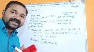 C program to count number of vowels, number of digits from a text file - File Handling in c programm