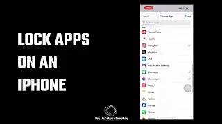 How to lock apps on iPhone without any 3rd party application? 2022