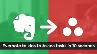 Evernote to Asana Integration - To-dos