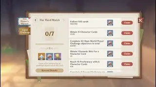 Claiming All Rewards TCG Player's Manual The Third Match | Genshin Impact 3.4