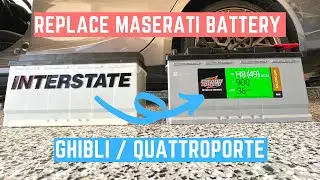 How To Change Maserati Ghibli Battery 2014-2023 (car won’t start!)