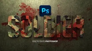 Efecto texto militar photoshop