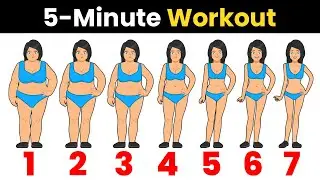 FULL BODY FAT LOSS WORKOUT IN 7 DAYS (5 Minute) Free Home Exercise Guide