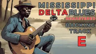 [REMASTERED] MISSISSIPPI DELTA BLUES backing track in E - BPM 71