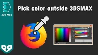 How to Pick color outside 3DSMAX! |How to use the Corona Color Picker.