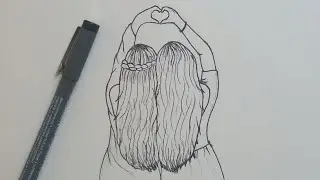 How to Draw Best Friends Easy | Step by Step