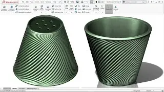 Transform Your Design Skills | Create a Stunning Modern Flower Pot in SolidWorks 2024!
