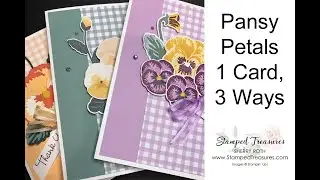 Pansy Patch - 1 Card, 3 Ways